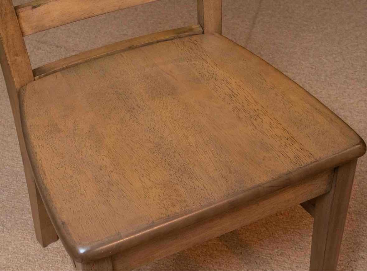 Grey Finish Rectangular Butterfly Leaf  Table & 6 Chair Set