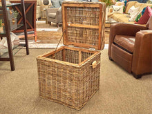 Square Wicker Lift Top Trunk