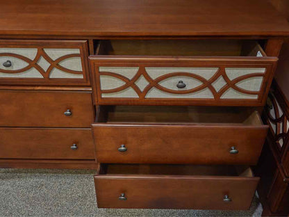 King Size Cherry Stain Bedroom Set