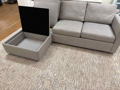 Crate & Barrel 'Barrett II' Sofa w/ Reversible Chaise