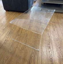 CB2 'Peekaboo' Clear Acrylic Waterfall Cocktail Table