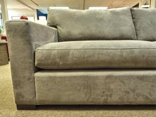 Crate & Barrel Two Cushion 'Axis' Sofa in Dark Grey