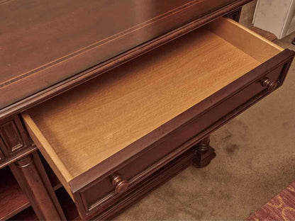 Thomasville  Cherry 2 Dawer 4 Shelf  Console