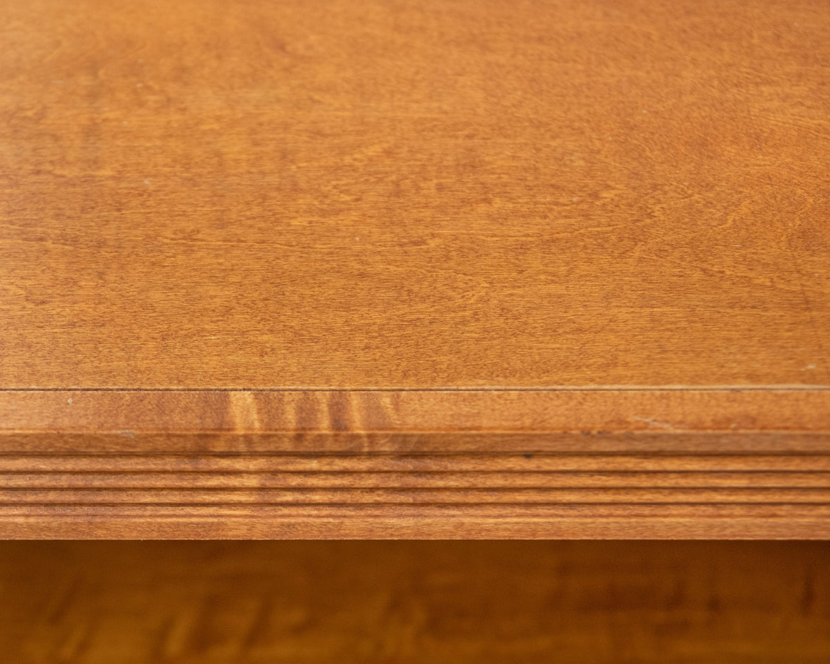 Cherry Bookcase With Fluted Detailing