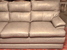 La-Z-Boy 3 Cushion Sofa Taupe  Leather
