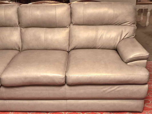 La-Z-Boy 3 Cushion Sofa Taupe  Leather