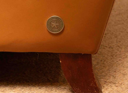 American Leather Caramel  Color Leather Recliner
