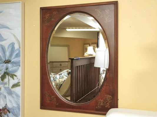 Hitchcock Maple  Mirror with Stenciling