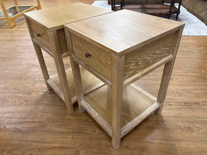 Williams Sonoma for West Elm Pair of 'Brennan' Side Tables