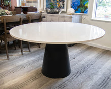 Room & Board 'Decker' Round Marble Top Dining Table