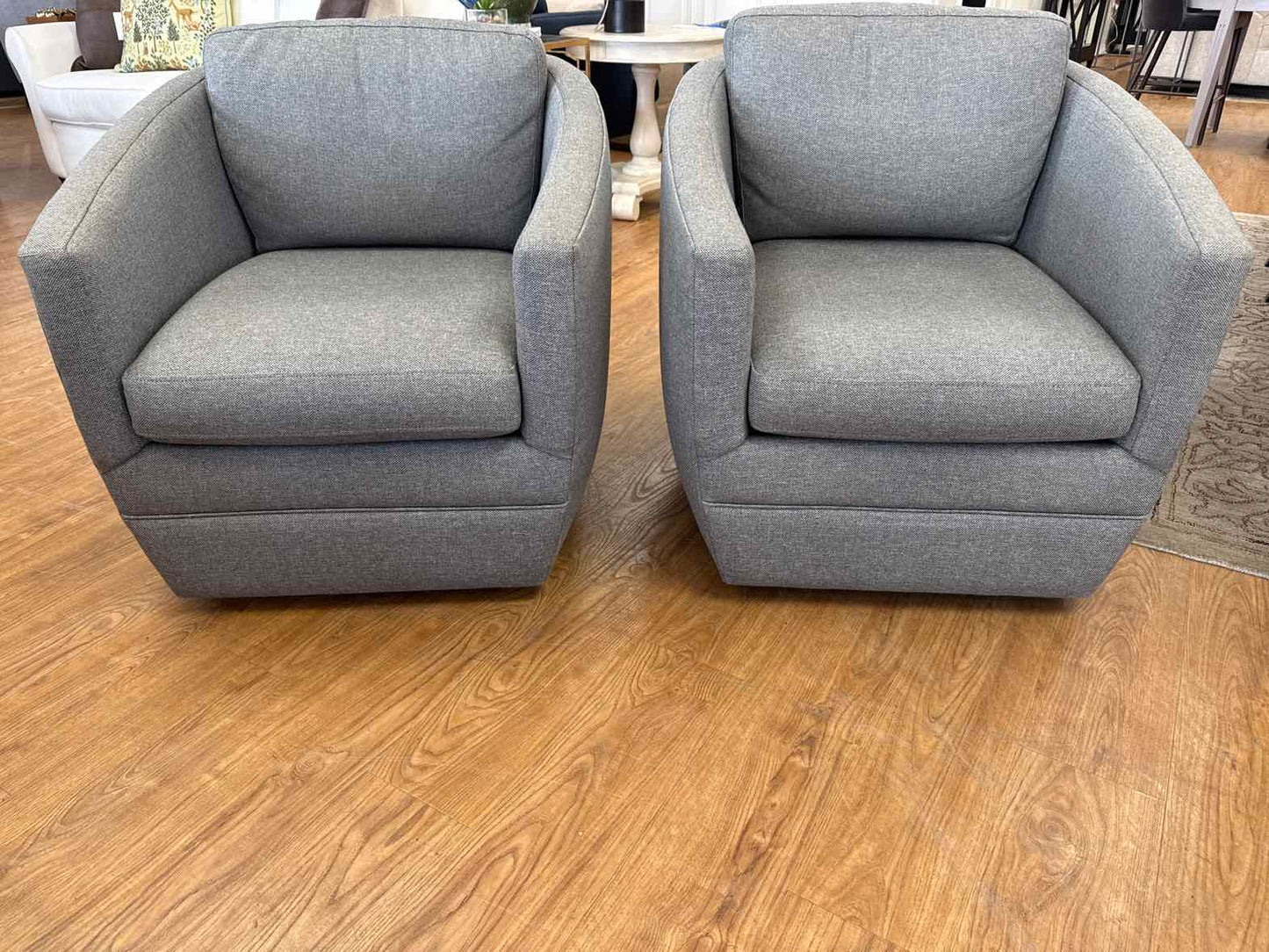 Room & Board Pair of 'Ford' Swivel Chairs