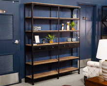 Industrial Double Bookcase