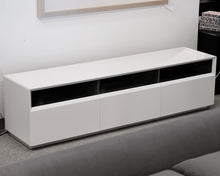 White 3 Drawer Media/Console Table
