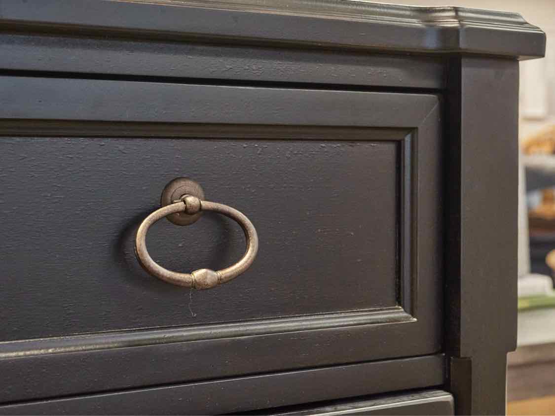 Universal Black Finish Three Drawer Dresser