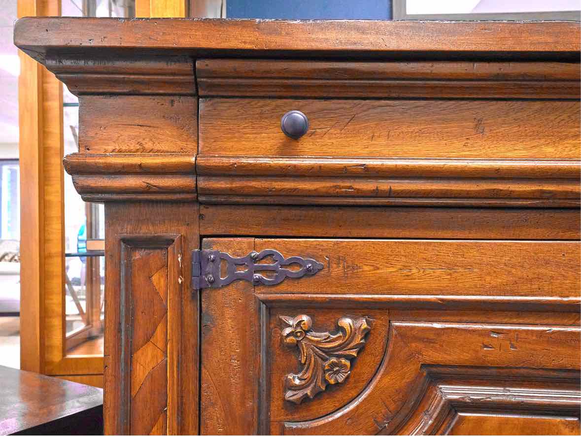French Provincial Style Wood Credenza