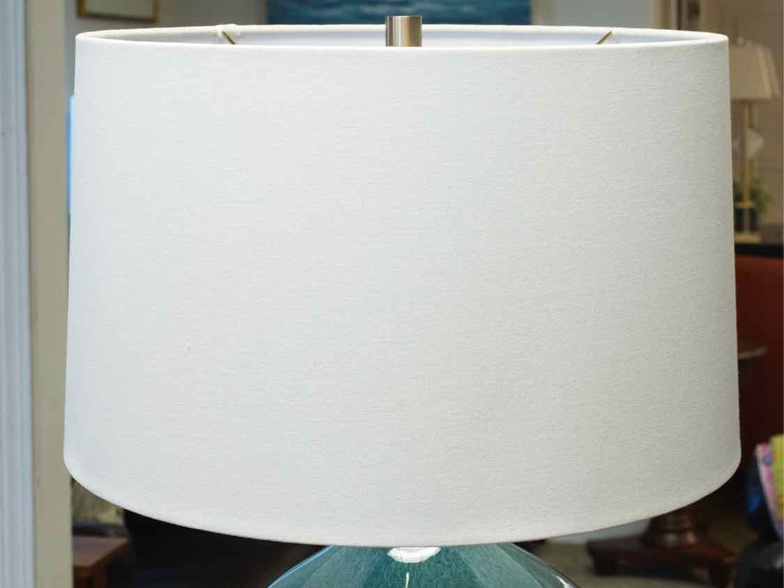 Corrine High Mottle Blue Ceramic Table Lamp