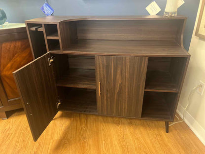 Dark Finish Bar Cabinet