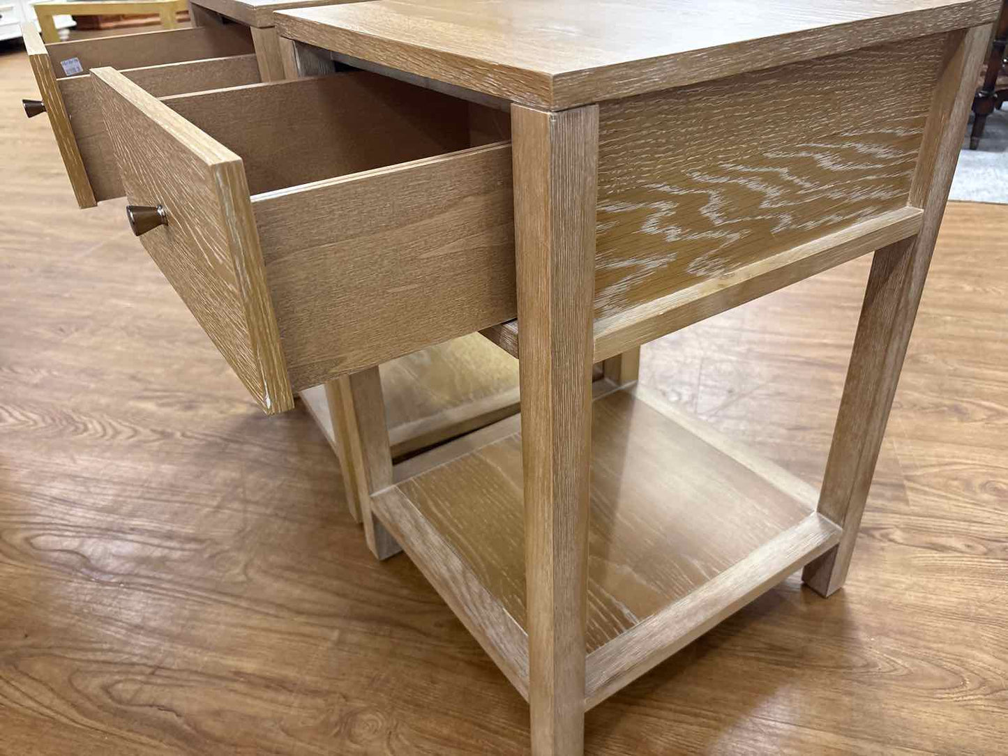 Williams Sonoma for West Elm Pair of 'Brennan' Side Tables