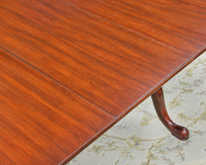 Henkel Harris Solid Mahogany Double Pedestal Dining Tables w/  3 Leaves (16")