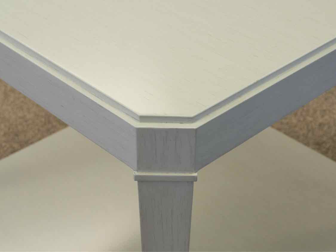 Pair of Woodbridge  Off White Rubbed Through Fiinish Side Tables