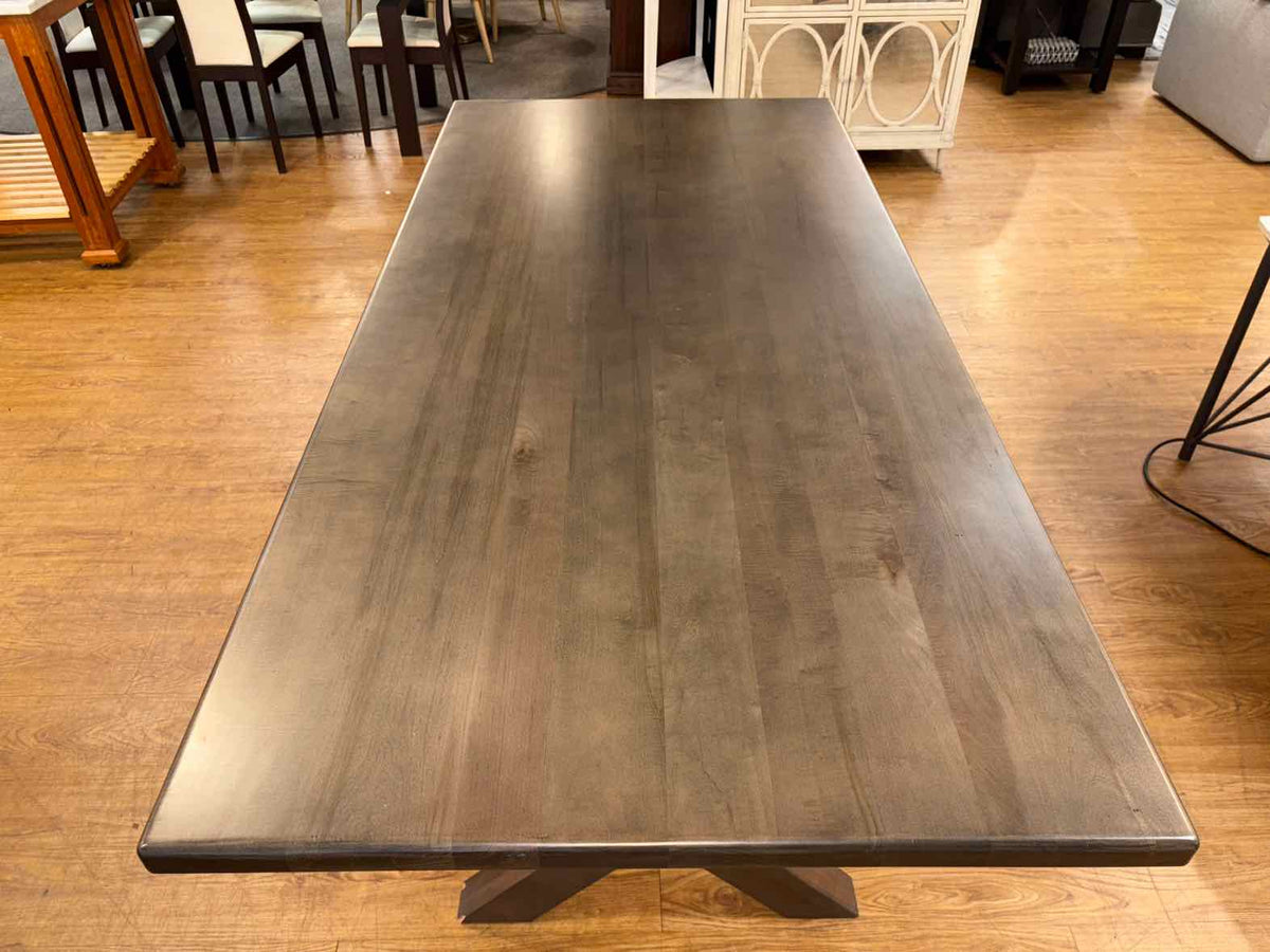 Basset 'Crossbuck' Maple Rectangle Dining Table