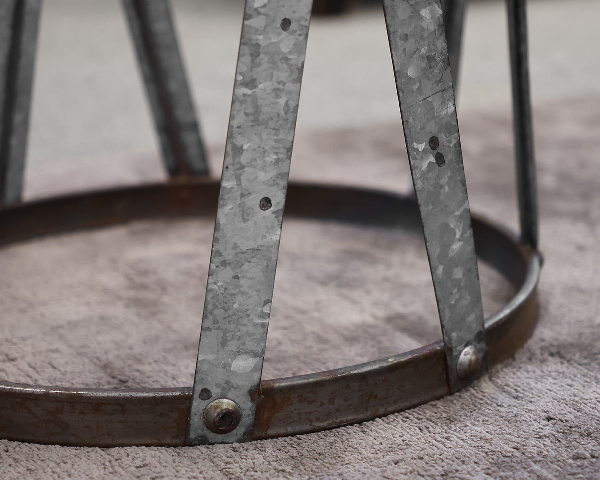 Galvanized Side Tables