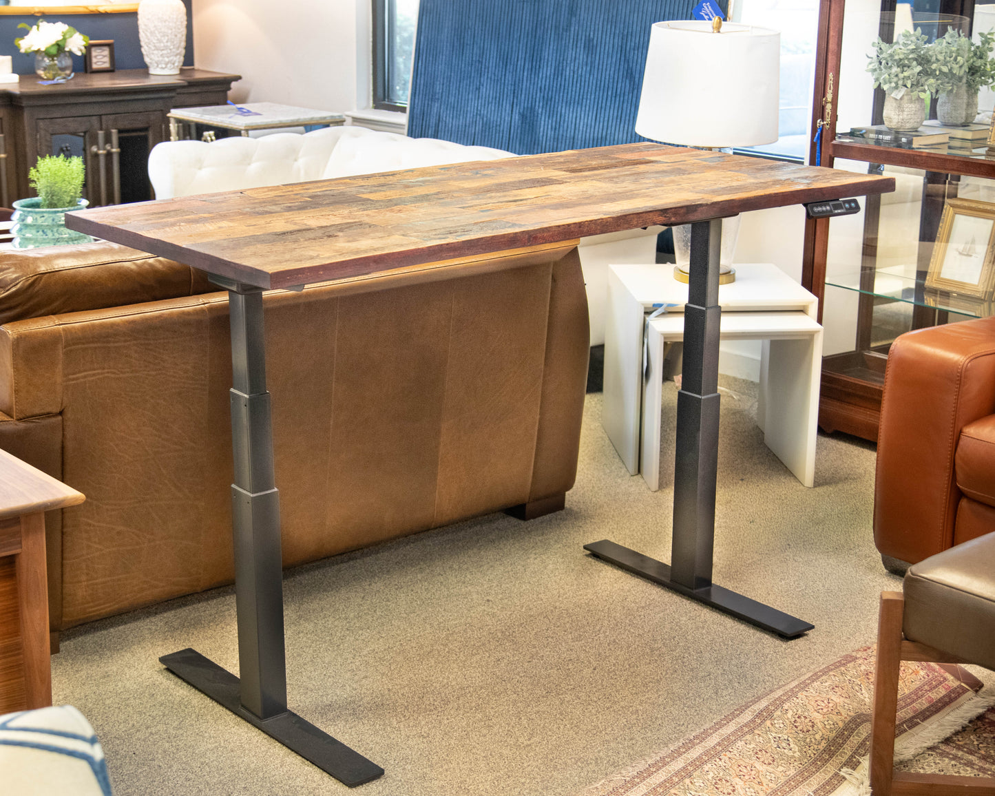 Reclaimed Wood Top Standing Desk