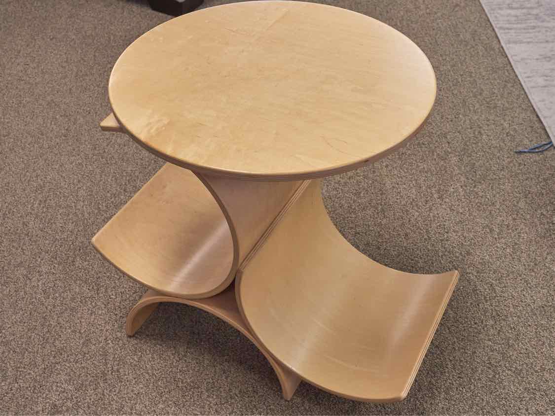 IN-HOUSE Contemporary Maple Side Table