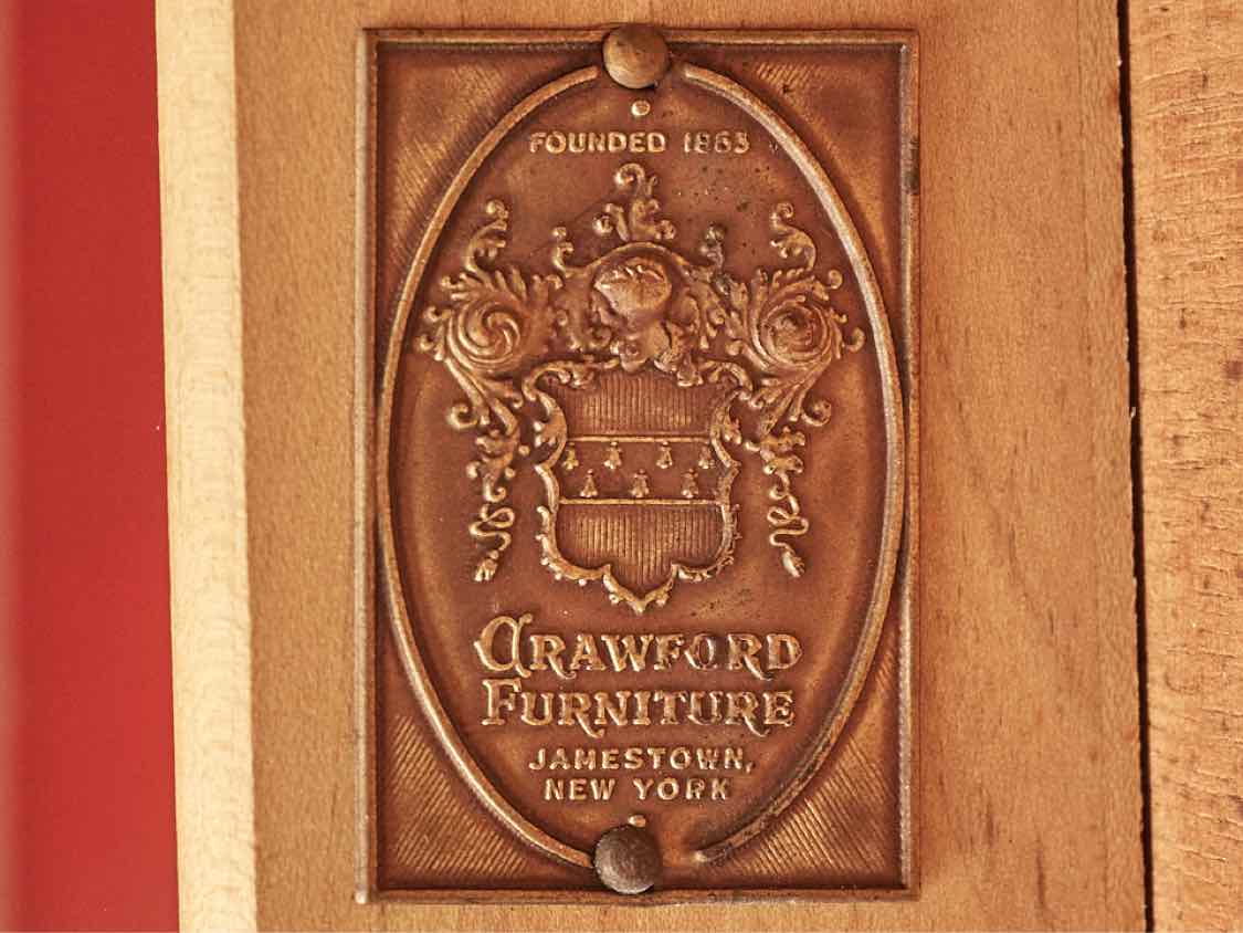 Crawford Furniture  Stained Ash 6 Drawer Desk