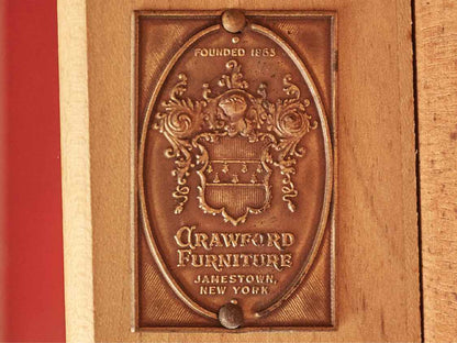 Crawford Furniture  Stained Ash 6 Drawer Desk