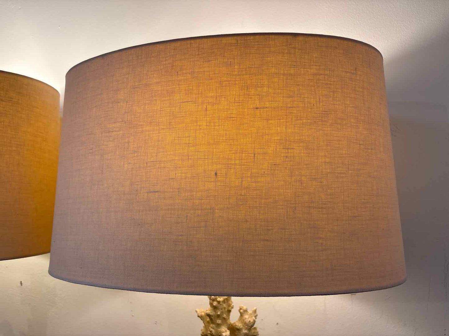 Pair of Tanner Kenzie Coral Table Lamps