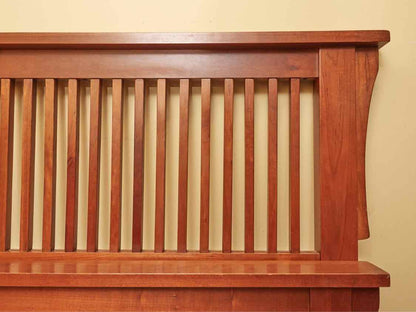 Kincaid Cherry Mission Style  Queen Bed Includes Wooden Siderails & Slats