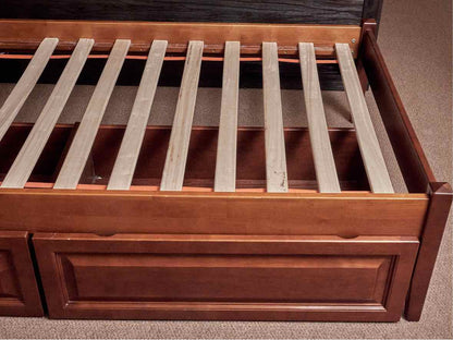 Pottery Barn Cherry Platform 2 Drawer Storage  Twin Bed