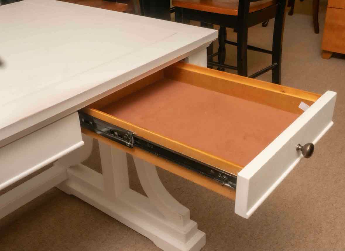 Magnussen  Home "Heron Cove' Ivory 3 Drawer Writing Desk