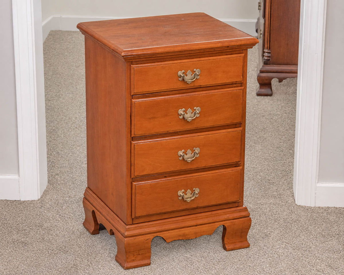 Mayflower Solid Rock Maple Four Drawer Nightstand
