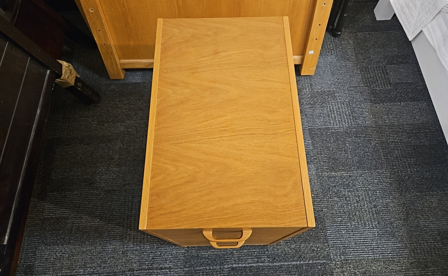Teak 2-Drawer Filing Cabinet