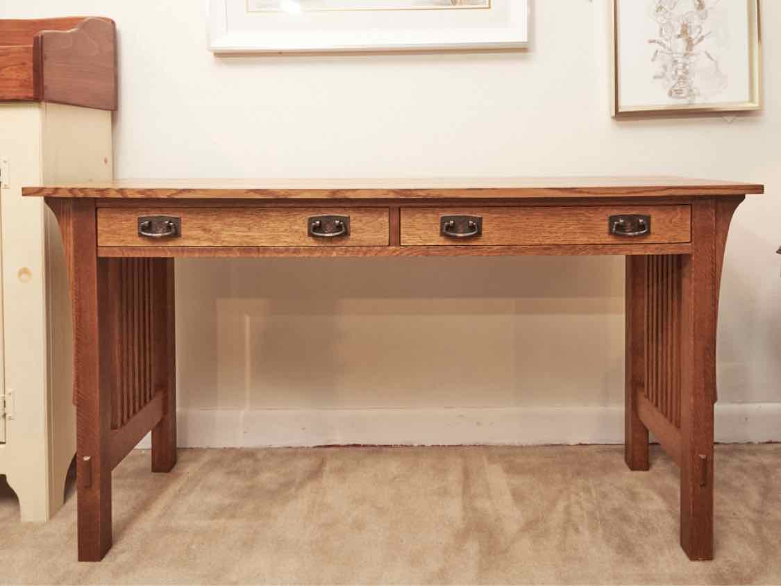 Stickley Mission Solid Oak  (89-857) 2 Drawer  Console