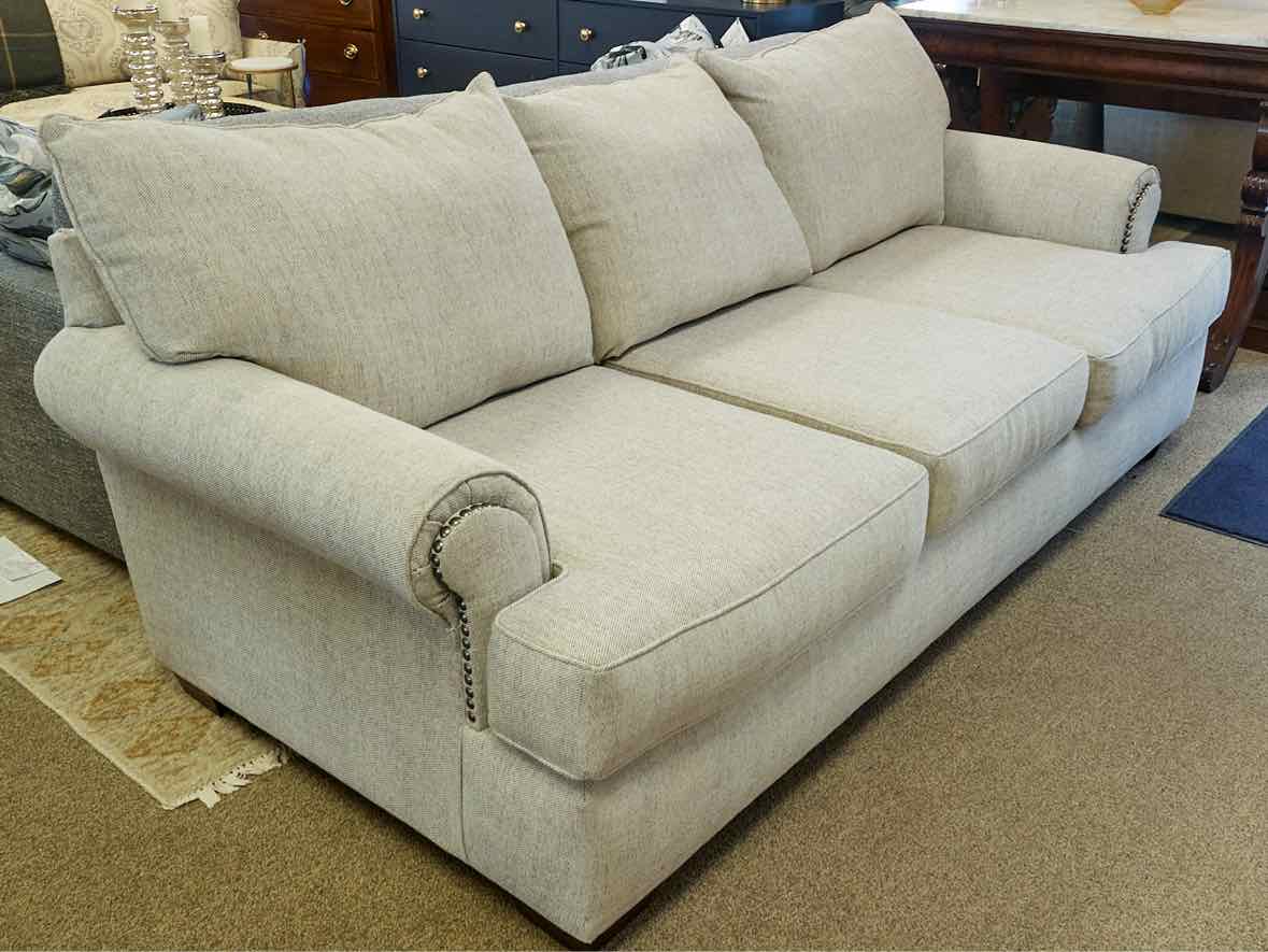 3 Cushion Rolled Arm Sofa in Halifx Dove