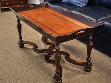Mahogany Stain Tray Top Cocktail Table