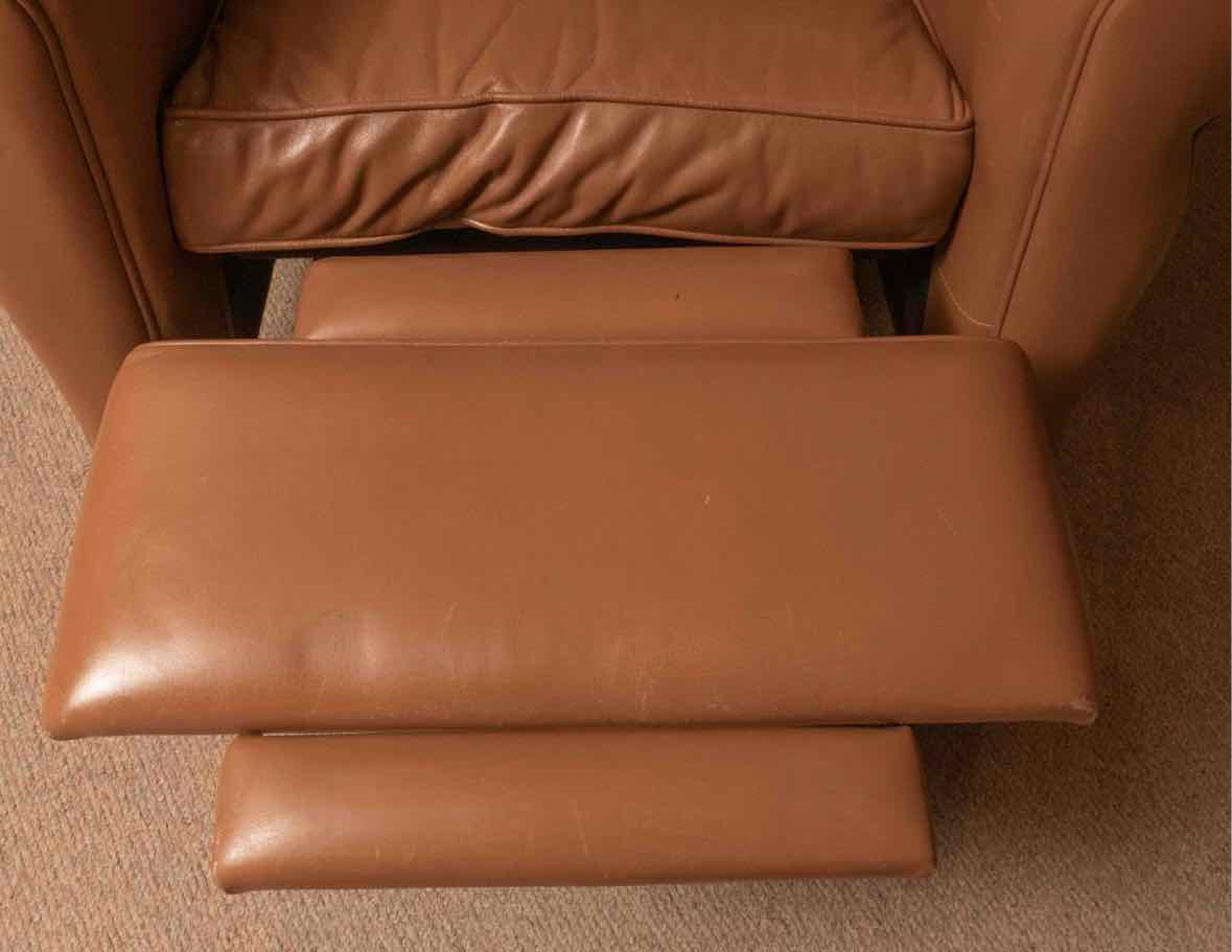 American Leather Caramel  Color Leather Recliner