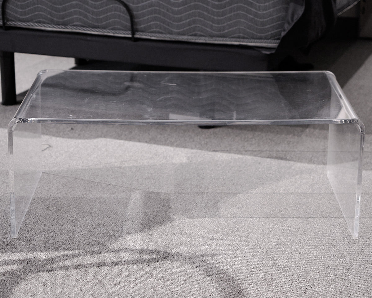 Lucite Waterfall Cocktail Table