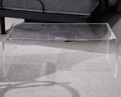 Lucite Waterfall Cocktail Table