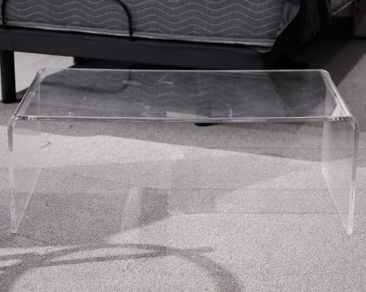 Lucite Waterfall Cocktail Table