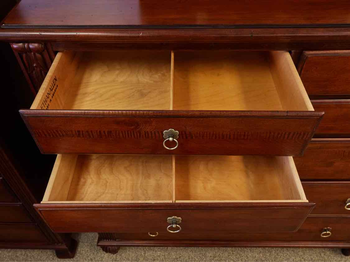 Ethan Allen British Classics Dawson Tall Dresser with Pivot Mirror