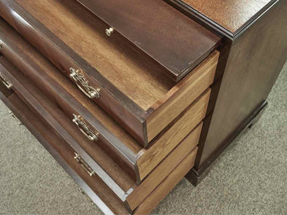 Pair of Two Tone Mahogany Four Draw Chippendale Chests