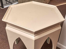 Baker Ivory Lacquer Octagon Side Table