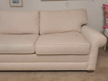 Ethan Allen 'Bennett' Ivory Vintage Linen 2 Cushion & Chaise Sectional