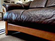 Ekornes Stressless 'Olso Chocolate Brown  Leather  Loveseat