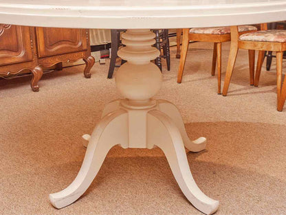 Stanley  ' Coastal Living'  Round Ivory Finish Pedestal  Dining Table