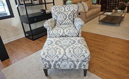 Boston Interiors 'Gretchen' Arm Chair and Ottoman